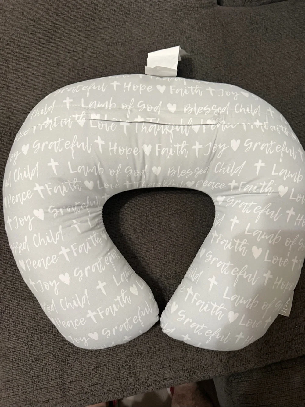 Essentials NurSit Nursing Support Pillow - Light Gray